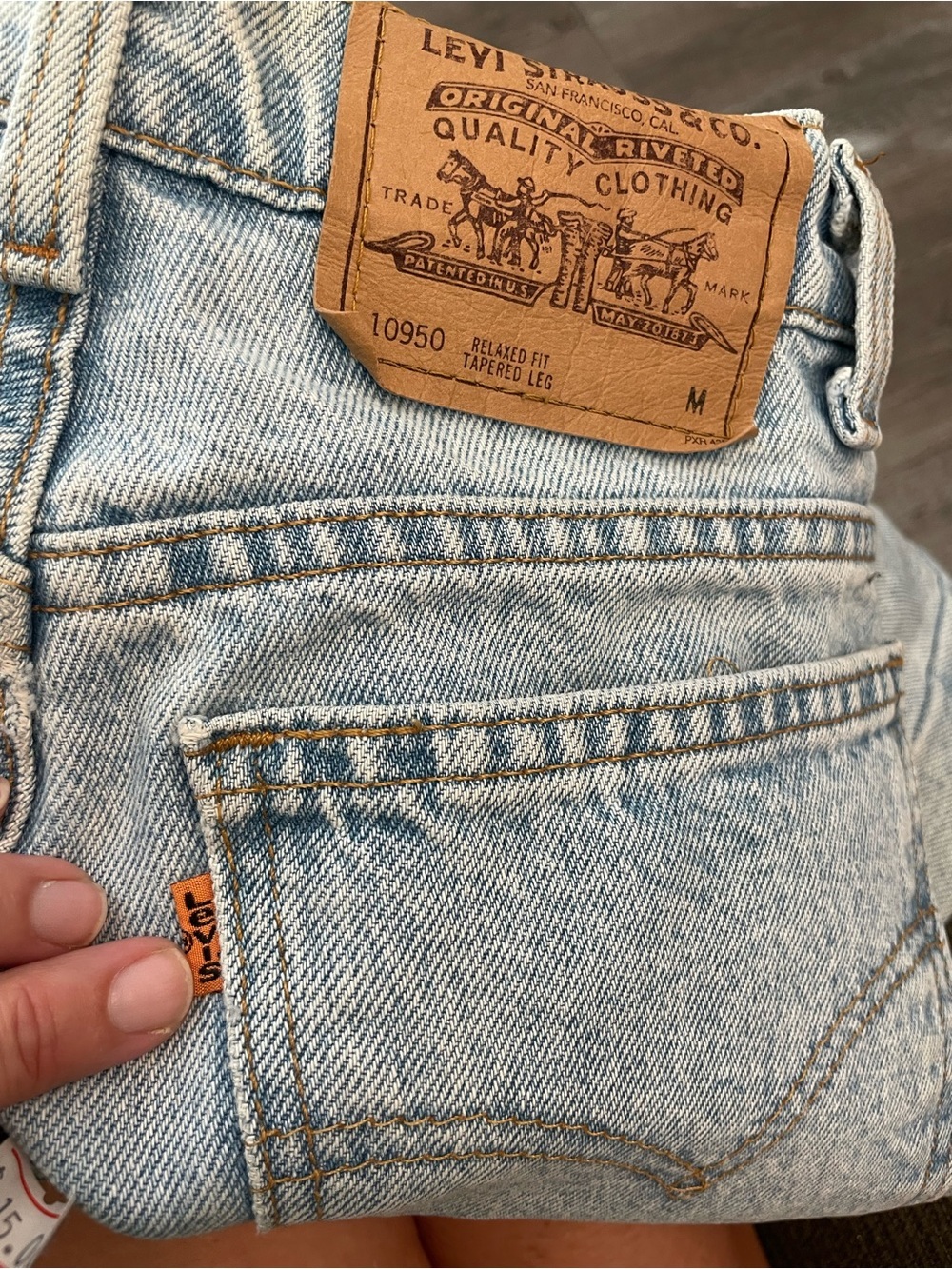 Vintage Levi’s Orange Tab 950 USA Made Mom Jeans 11 M - Picture 4 of 11